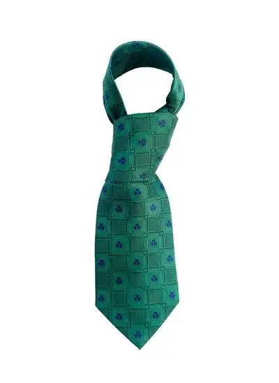 Green Shamrock Silk Tie